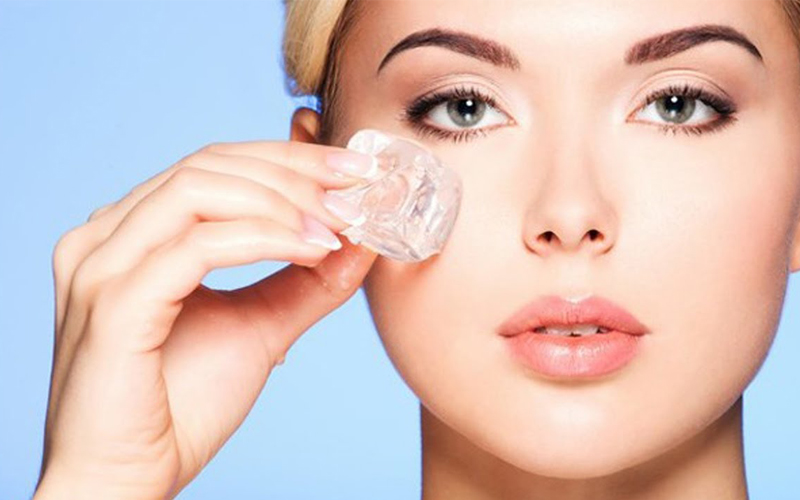 Giảm sưng nhanh chóng bằng đá lạnh